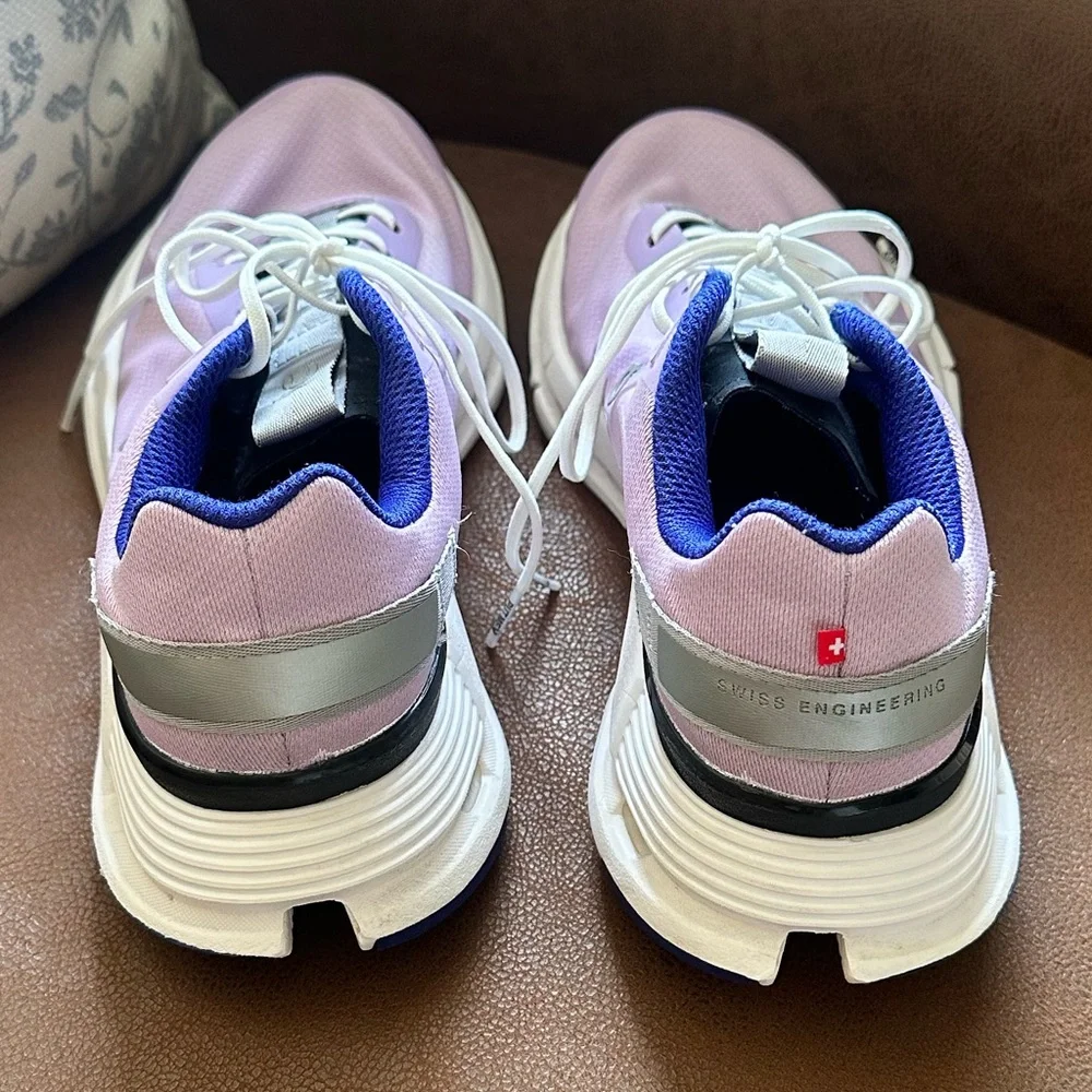On Running Women's Lavender and White Sneakers - Picture 3 of 6